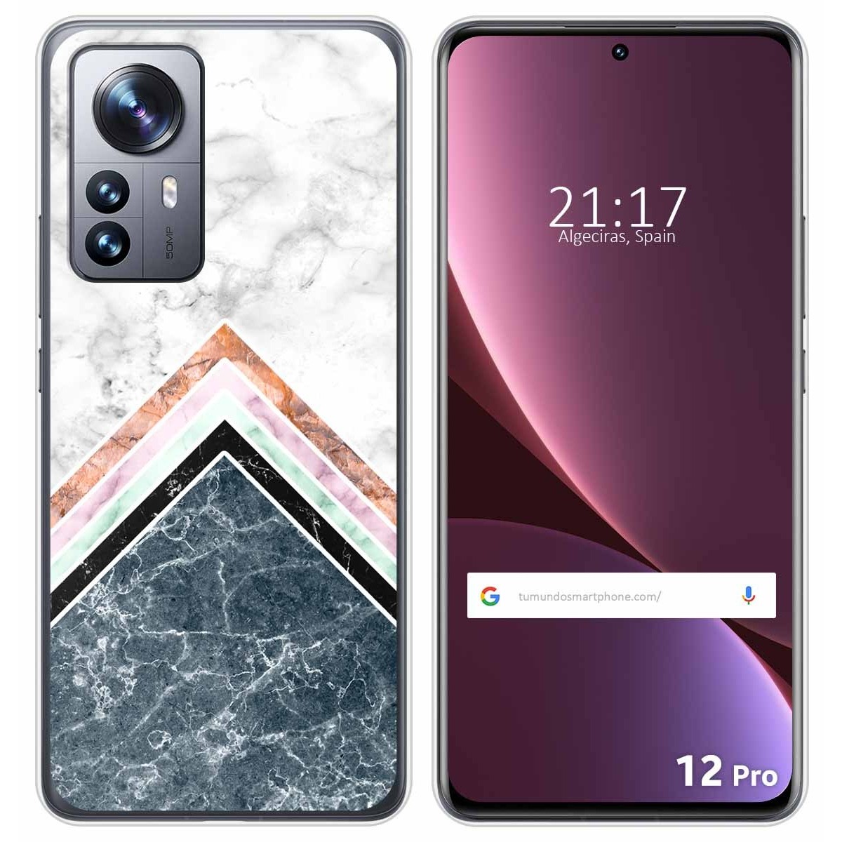 Funda Silicona para Xiaomi 12 Pro 5G diseño Mármol 05 Dibujos