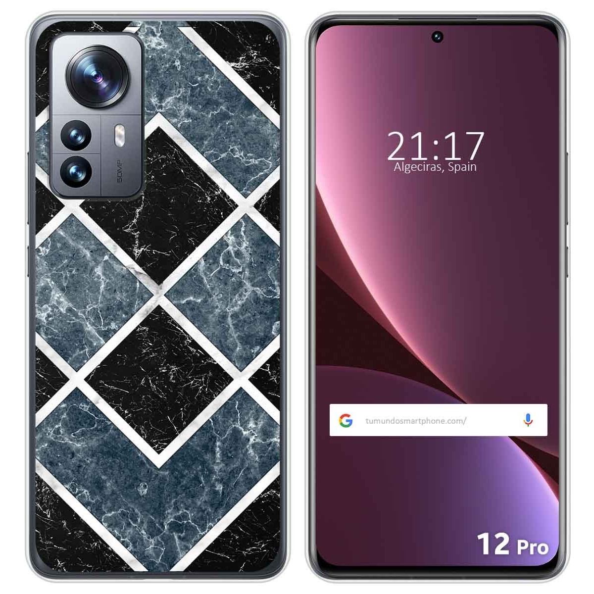 Funda Silicona para Xiaomi 12 Pro 5G diseño Mármol 06 Dibujos