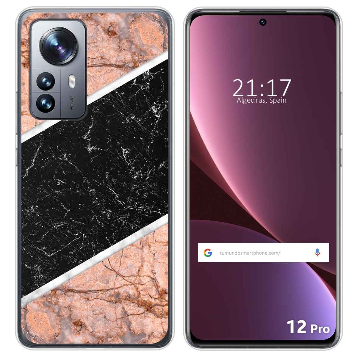 Funda Silicona para Xiaomi 12 Pro 5G diseño Mármol 07 Dibujos