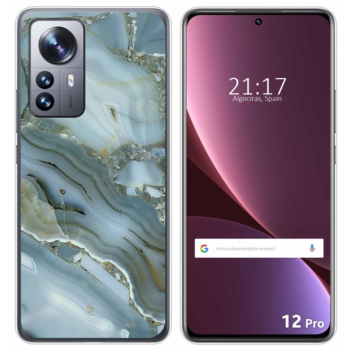 Funda Silicona para Xiaomi 12 Pro 5G diseño Mármol 09 Dibujos