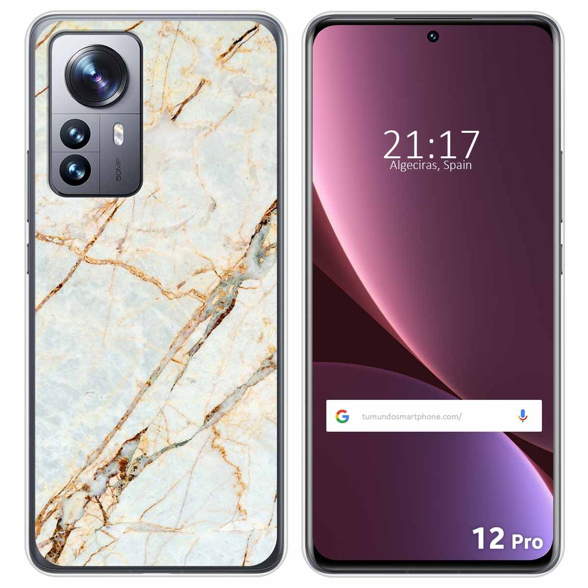 Funda Silicona para Xiaomi 12 Pro 5G diseño Mármol 13 Dibujos