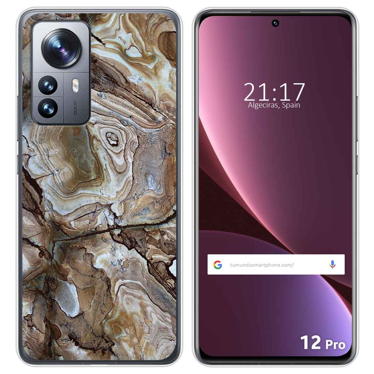 Funda Silicona para Xiaomi 12 Pro 5G diseño Mármol 14 Dibujos