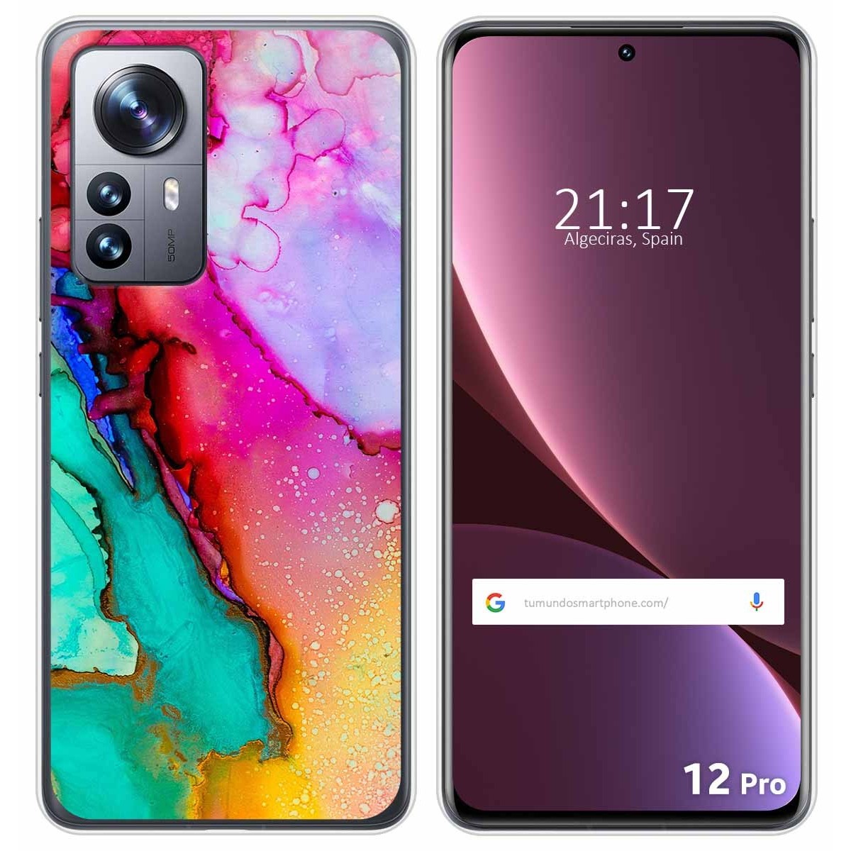 Funda Silicona para Xiaomi 12 Pro 5G diseño Mármol 15 Dibujos