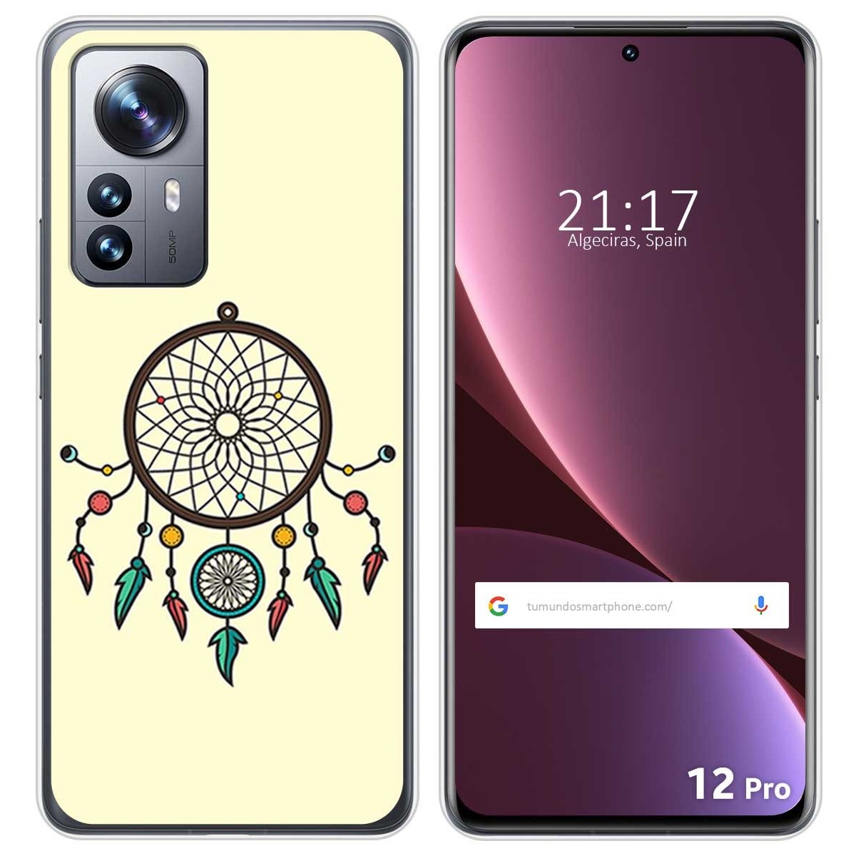 Funda Silicona para Xiaomi 12 Pro 5G diseño Atrapasueños Dibujos