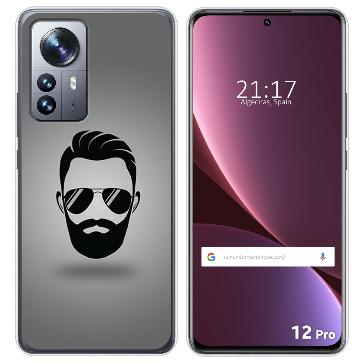 Funda Silicona para Xiaomi 12 Pro 5G diseño Barba Dibujos