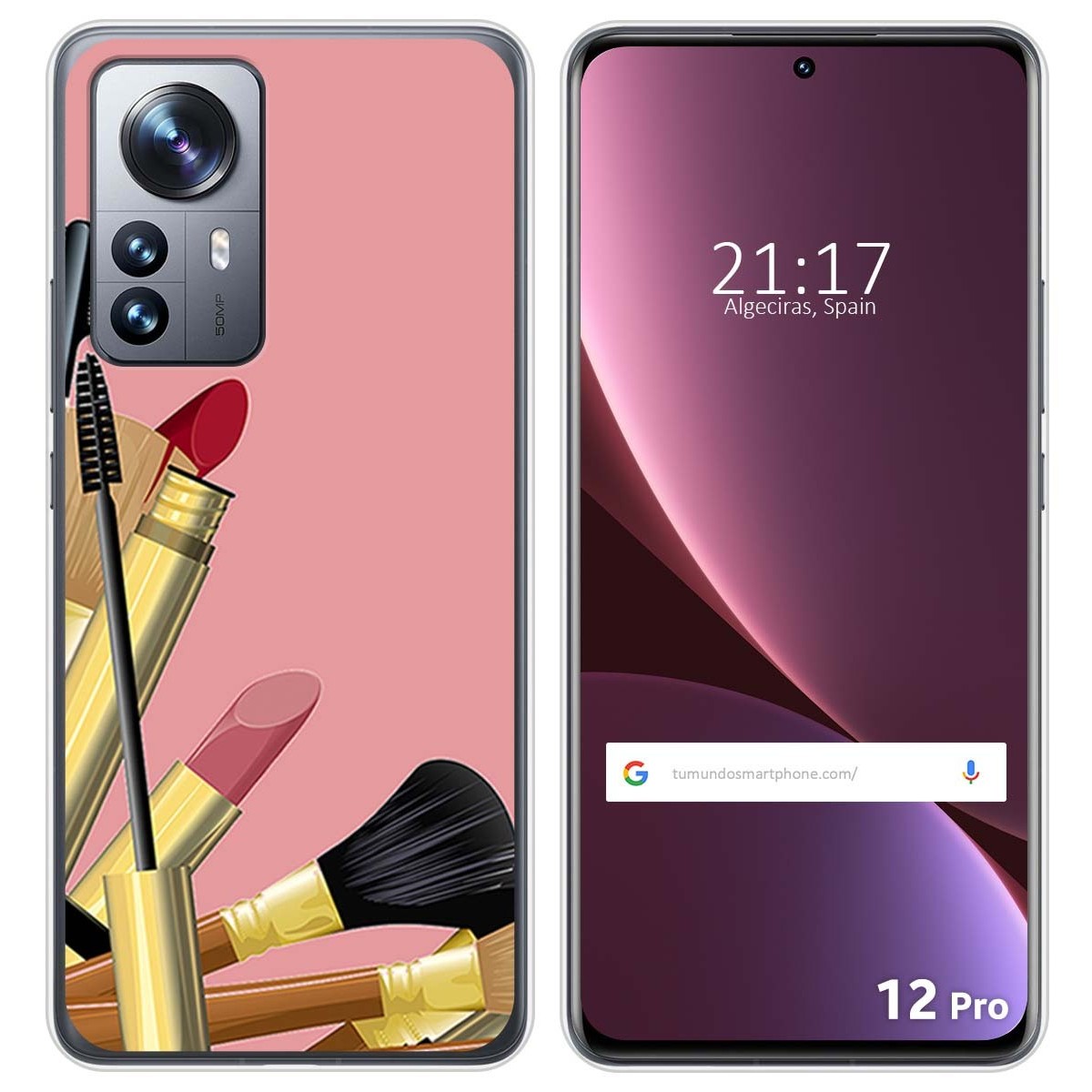 Funda Silicona para Xiaomi 12 Pro 5G diseño Brochas Dibujos