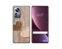 Funda Silicona para Xiaomi 12 Pro 5G diseño Corazones Madera Dibujos
