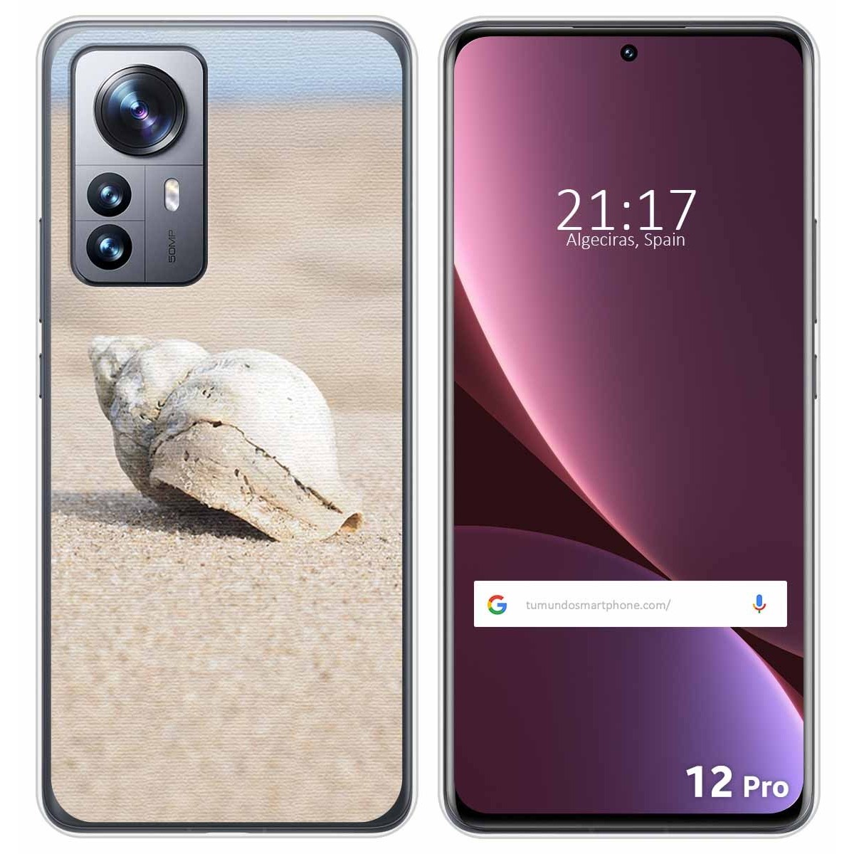 Funda Silicona para Xiaomi 12 Pro 5G diseño Concha Dibujos