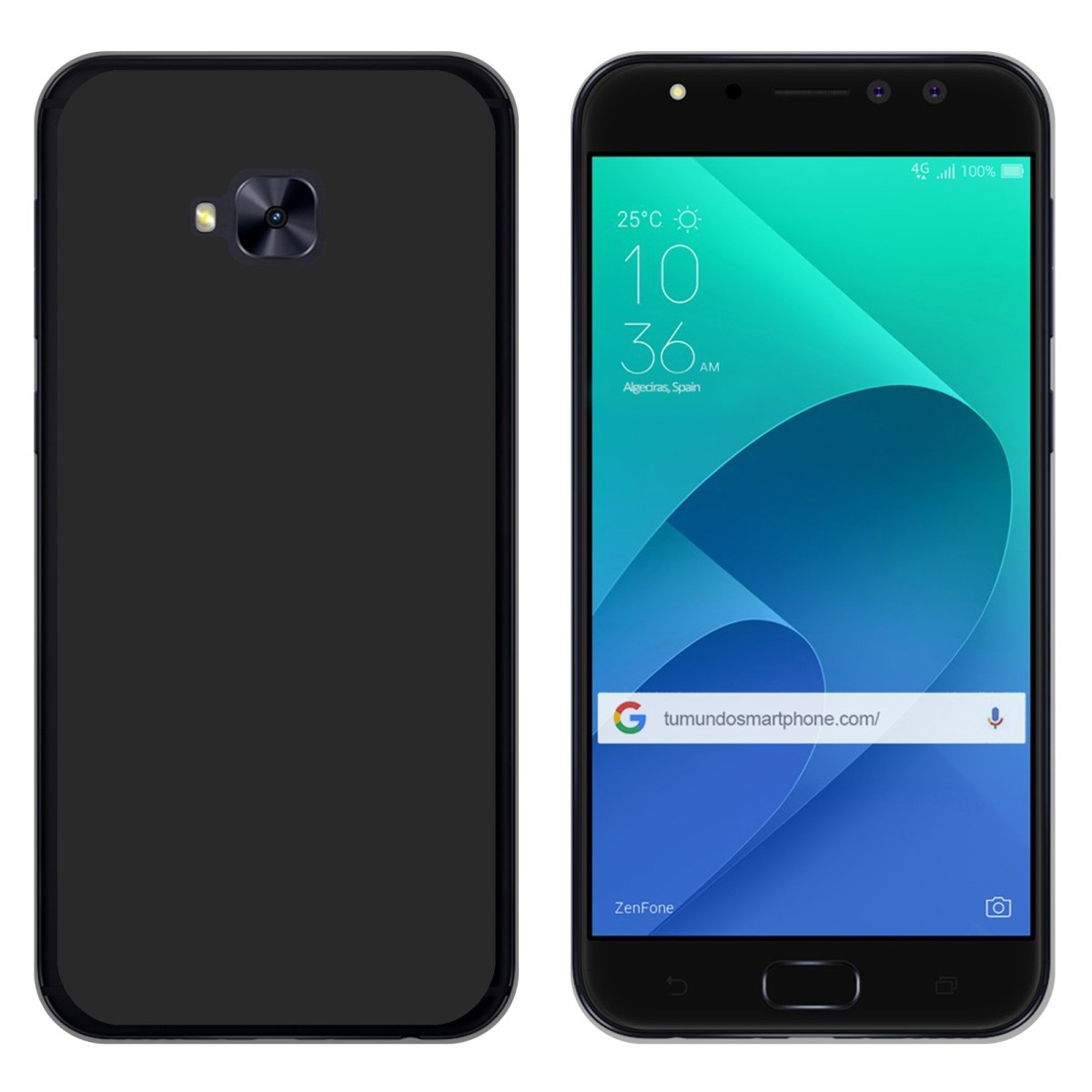 Funda Gel Tpu para Asus Zenfone 4 Selfie Pro Zd552Kl Color Negra