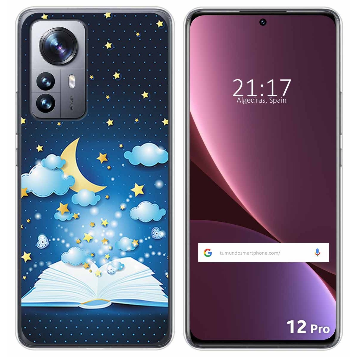 Funda Silicona para Xiaomi 12 Pro 5G diseño Libro Cuentos Dibujos