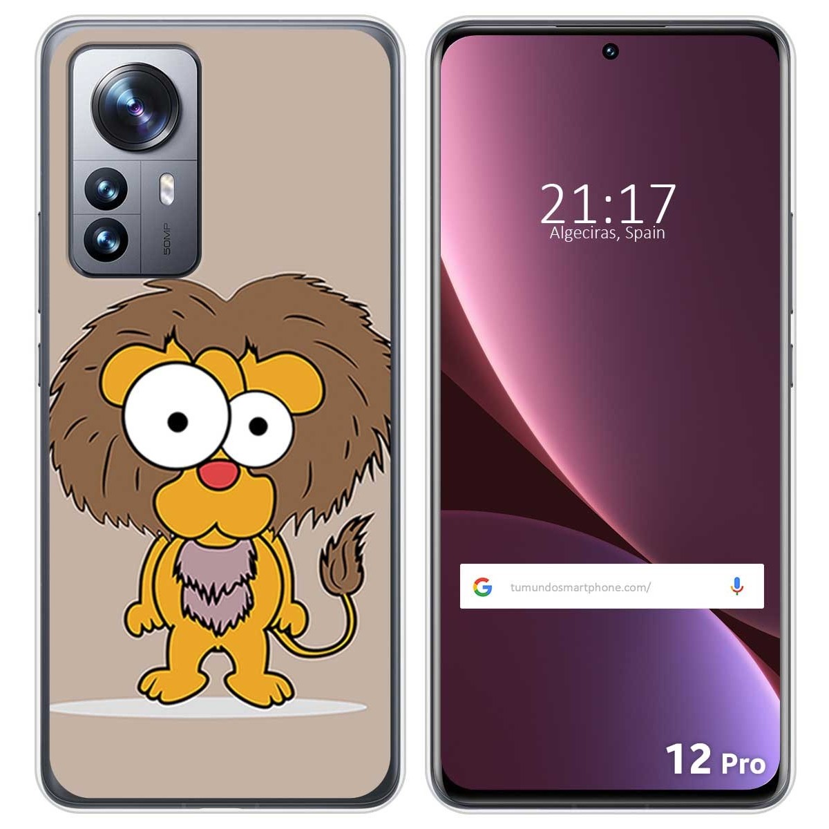 Funda Silicona para Xiaomi 12 Pro 5G diseño Leon Dibujos