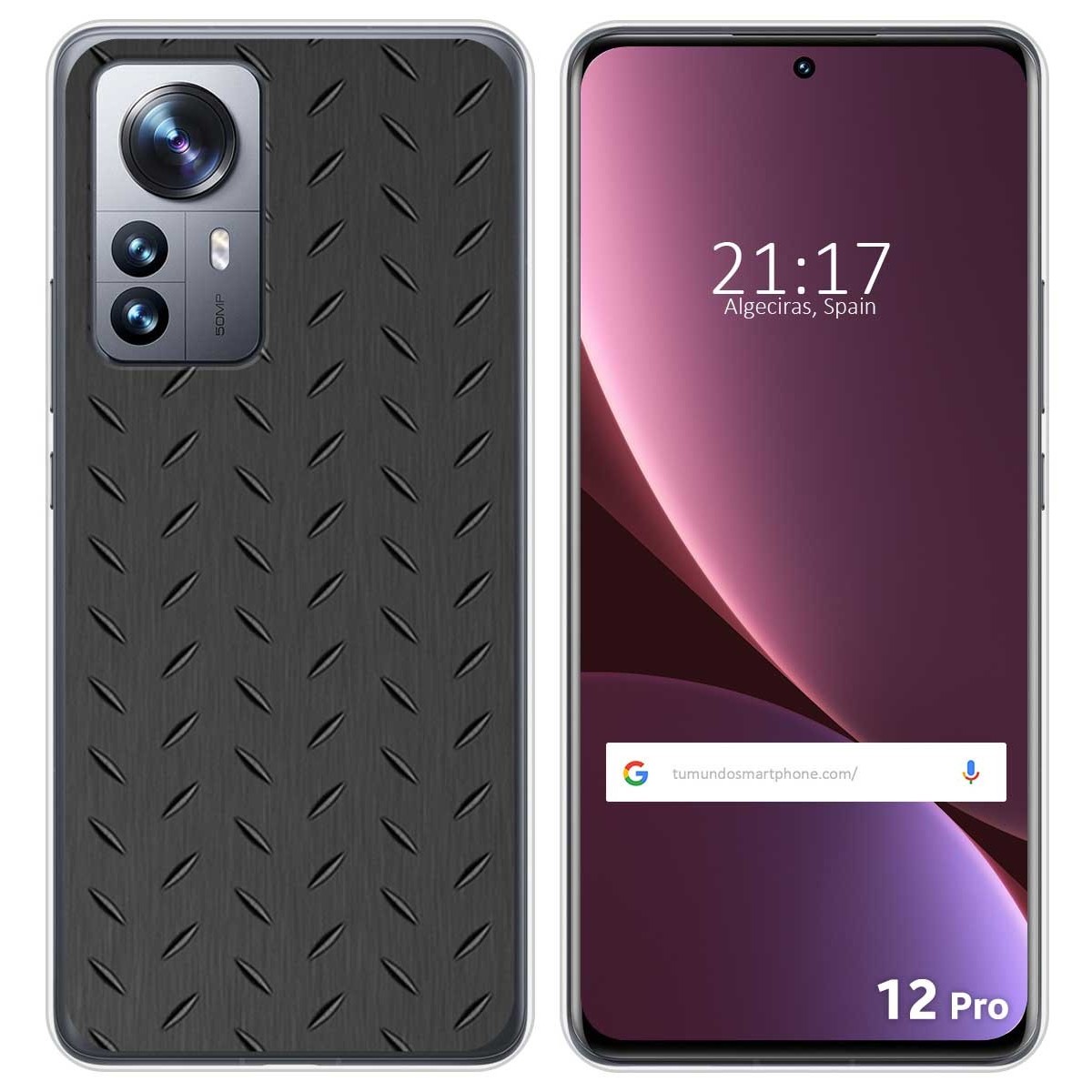 Funda Silicona para Xiaomi 12 Pro 5G diseño Metal Dibujos