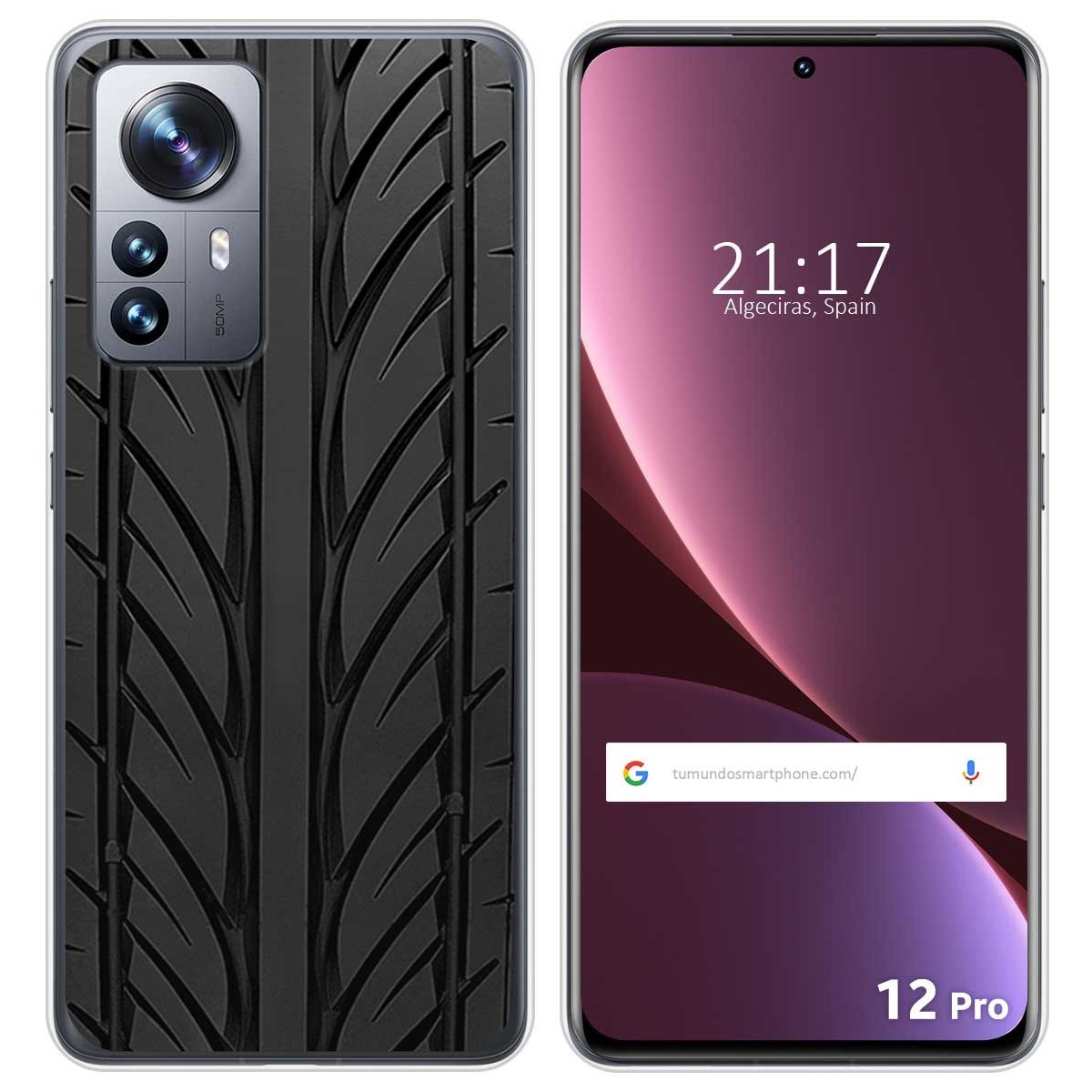 Funda Silicona para Xiaomi 12 Pro 5G diseño Neumatico Dibujos