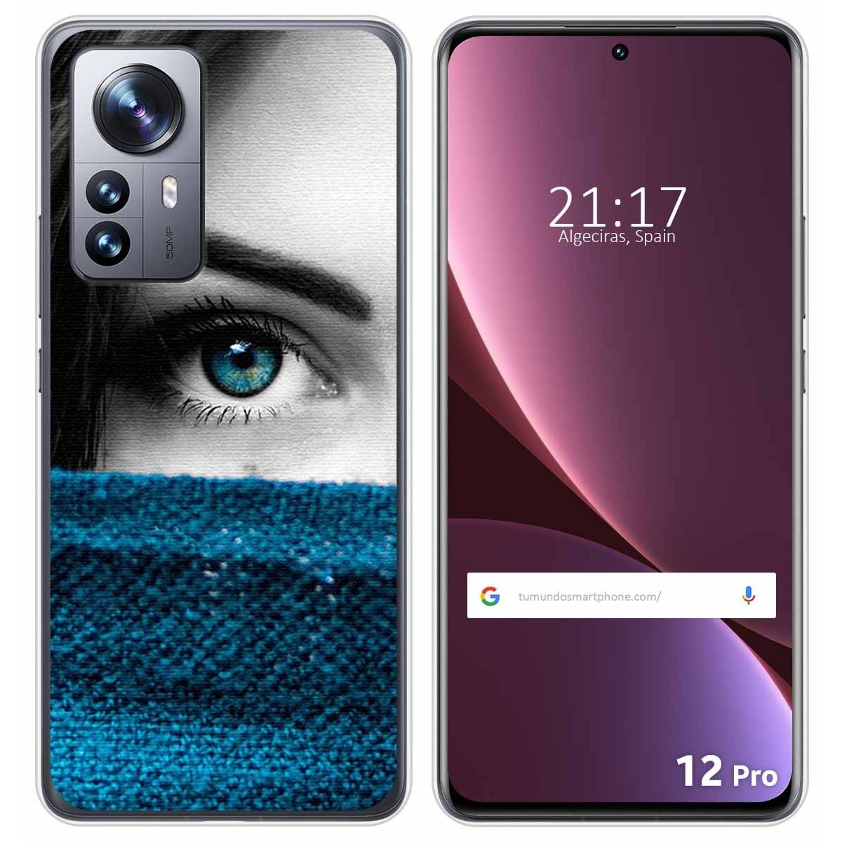 Funda Silicona para Xiaomi 12 Pro 5G diseño Ojo Dibujos