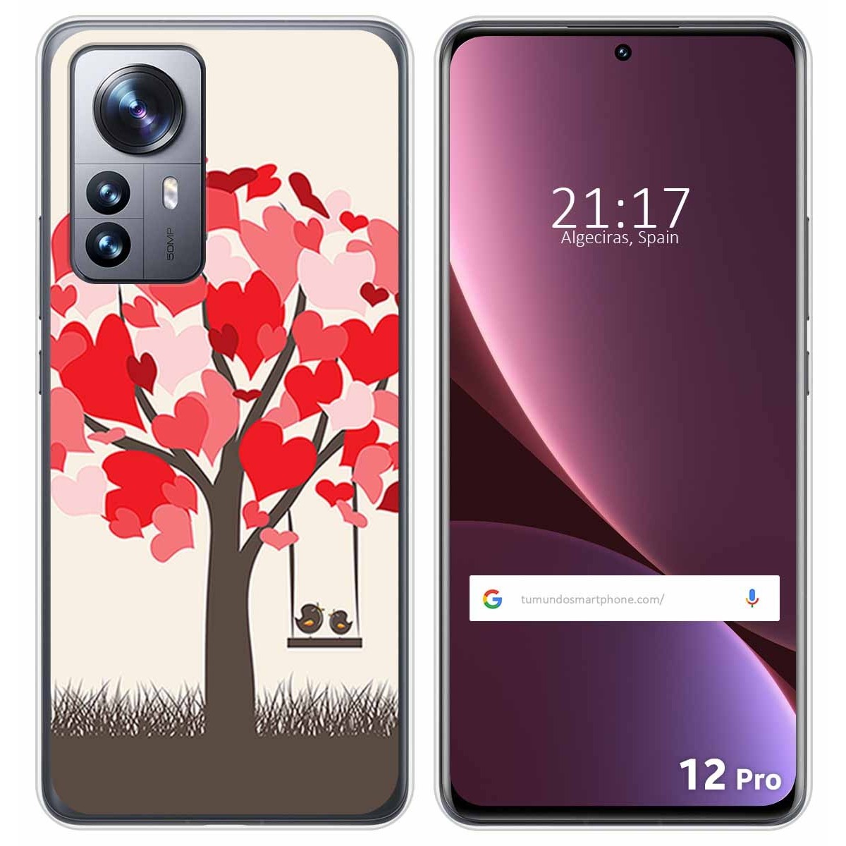 Funda Silicona para Xiaomi 12 Pro 5G diseño Pajaritos Dibujos