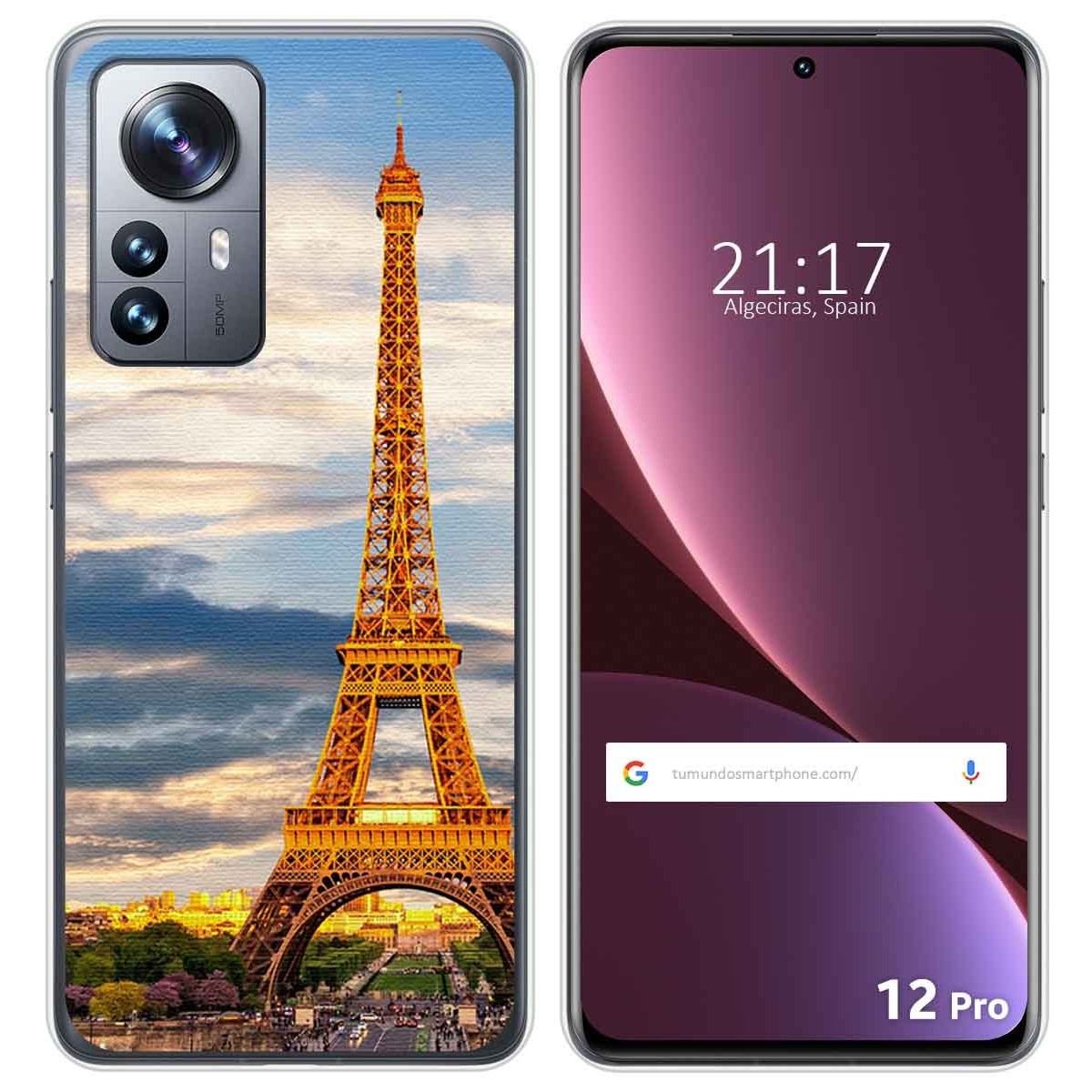 Funda Silicona para Xiaomi 12 Pro 5G diseño Paris Dibujos