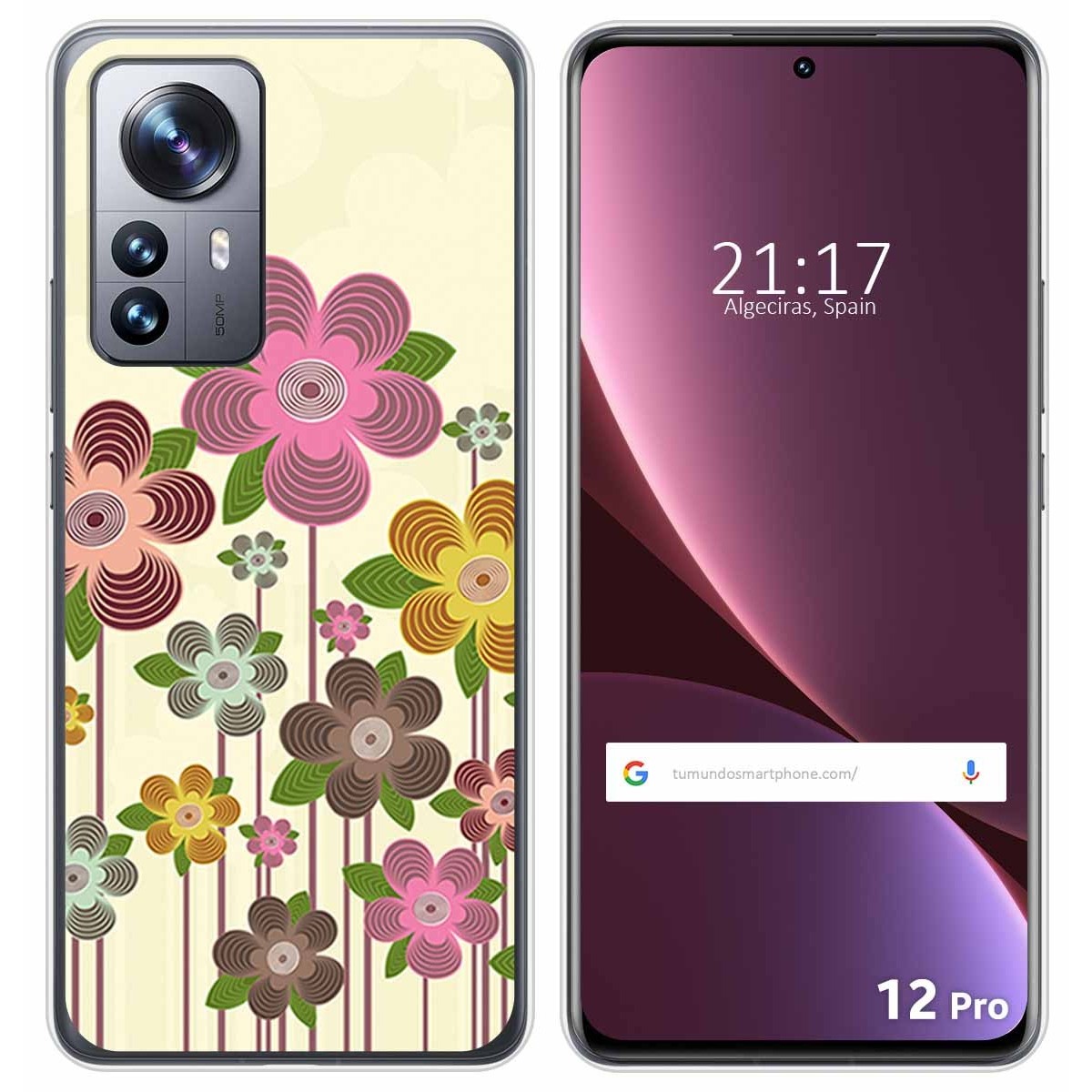 Funda Silicona para Xiaomi 12 Pro 5G diseño Primavera En Flor Dibujos
