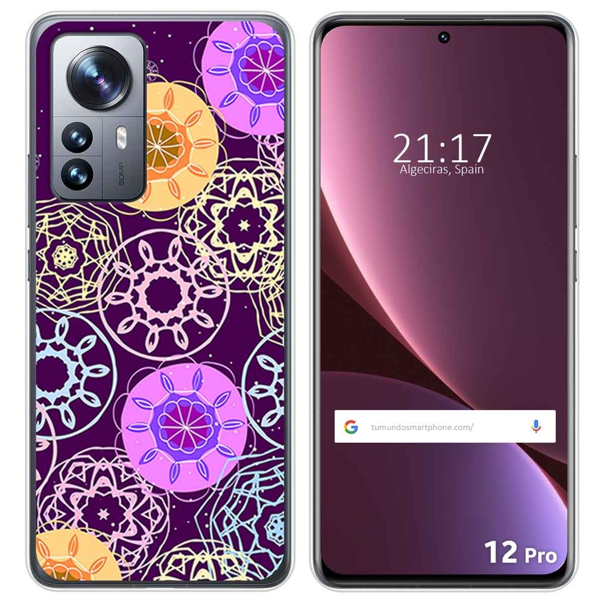 Funda Silicona para Xiaomi 12 Pro 5G diseño Radial Dibujos