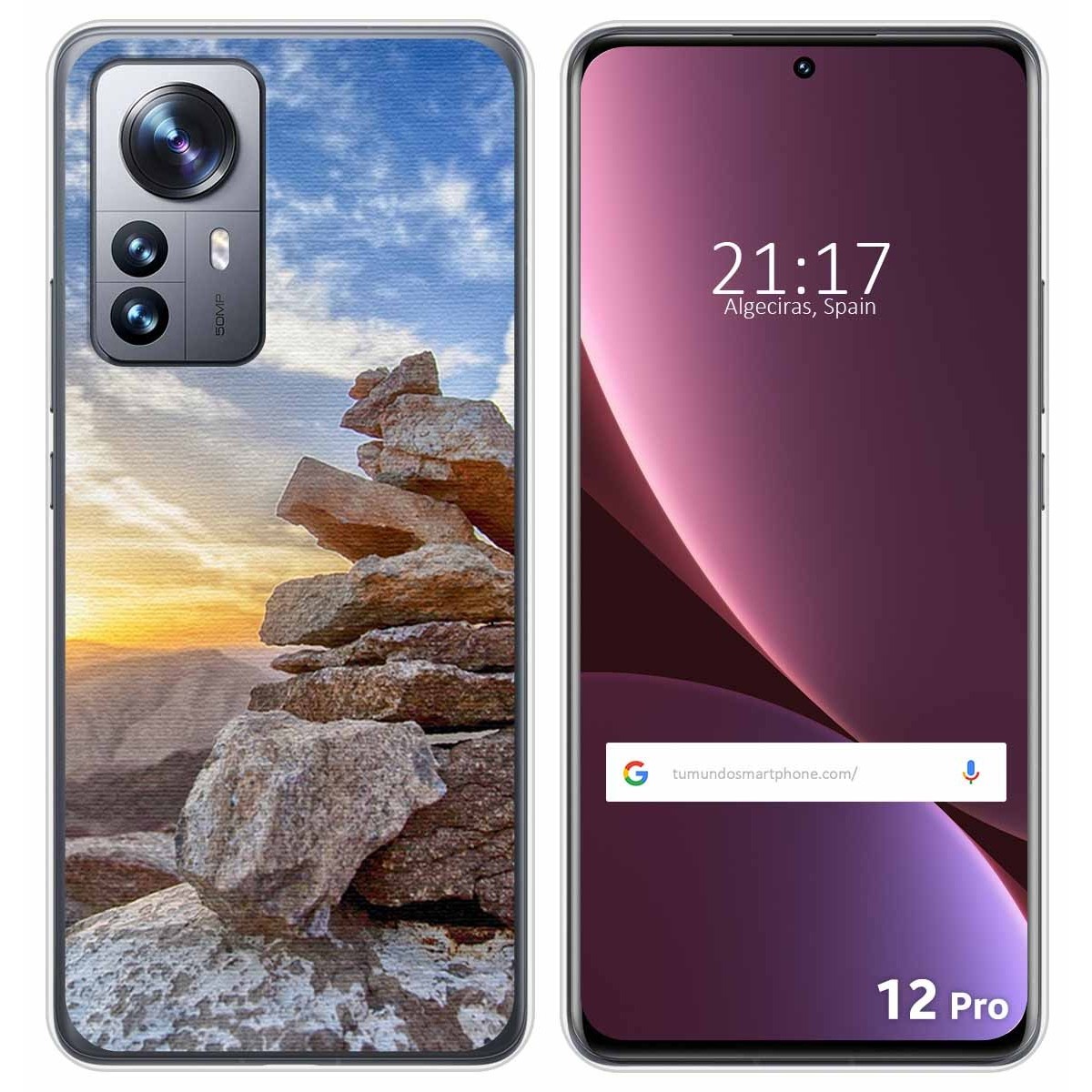 Funda Silicona para Xiaomi 12 Pro 5G diseño Sunset Dibujos