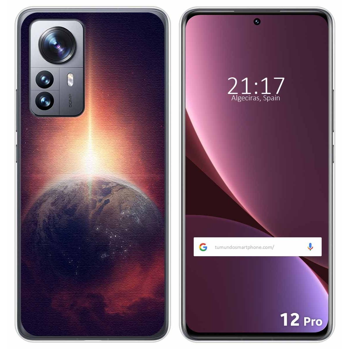 Funda Silicona para Xiaomi 12 Pro 5G diseño Tierra Dibujos