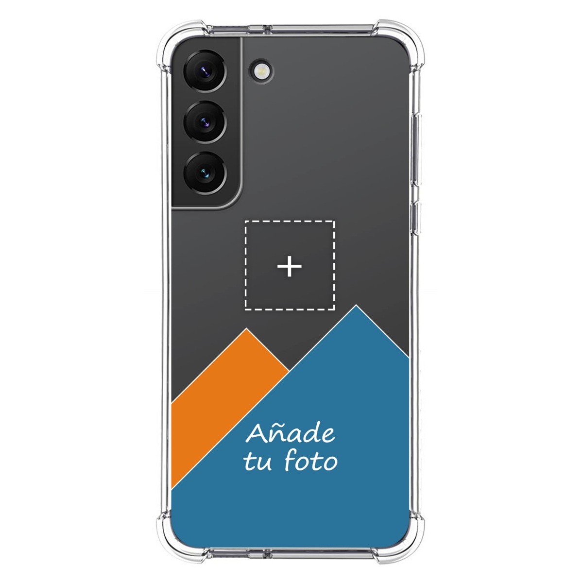 Personaliza tu Funda Silicona AntiGolpes Transparente con tu Fotografía para Samsung Galaxy S22 5G Dibujo Personalizada
