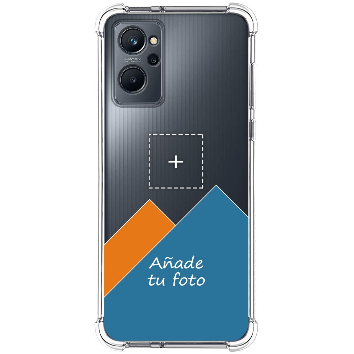 Personaliza tu Funda Silicona AntiGolpes Transparente con tu Fotografía para Realme 9i Dibujo Personalizada