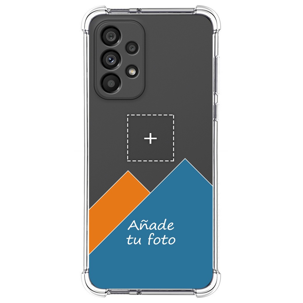Personaliza tu Funda Silicona AntiGolpes Transparente con tu Fotografía para Samsung Galaxy A33 5G Dibujo Personalizada
