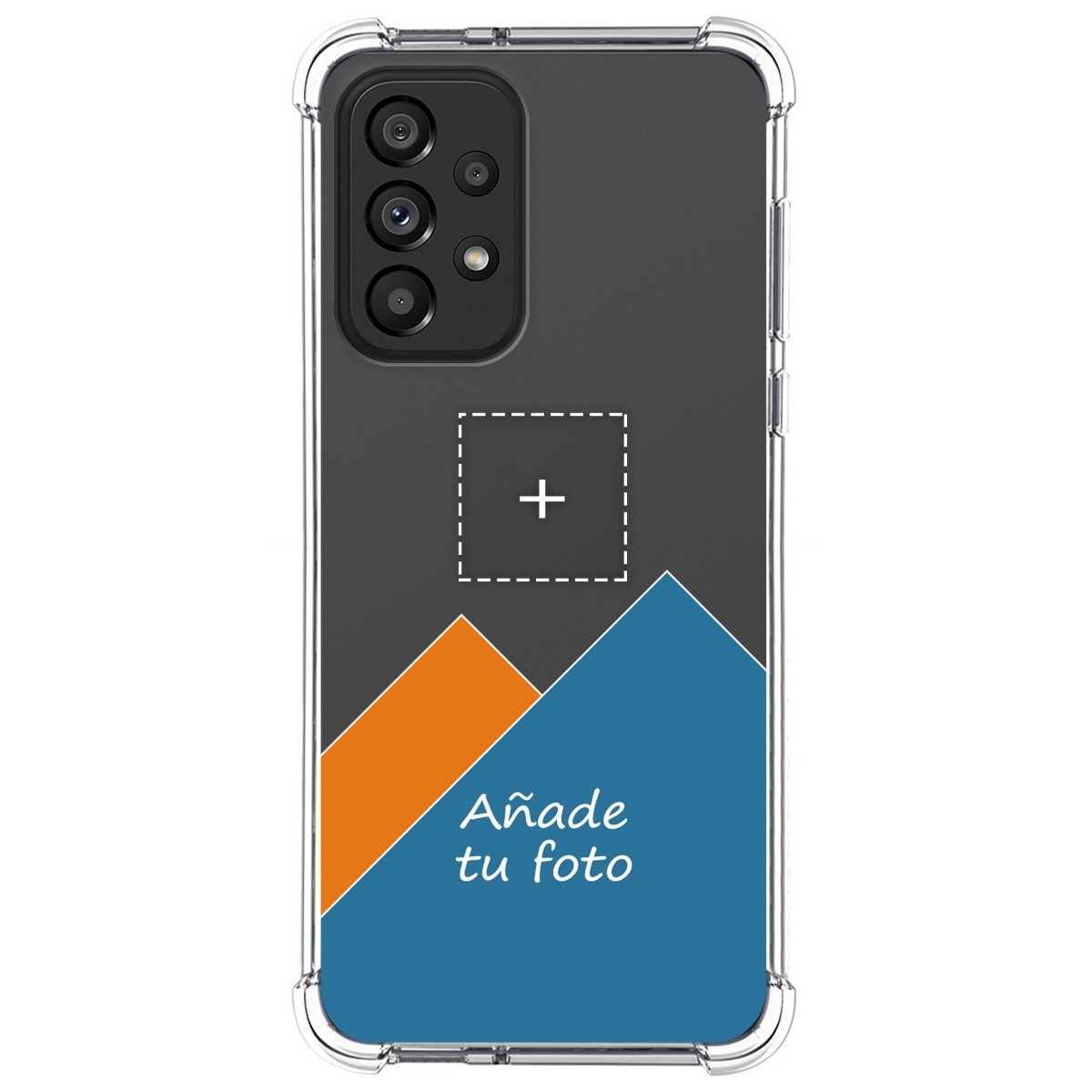 Personaliza tu Funda Silicona AntiGolpes Transparente con tu Fotografía para Samsung Galaxy A53 5G Dibujo Personalizada