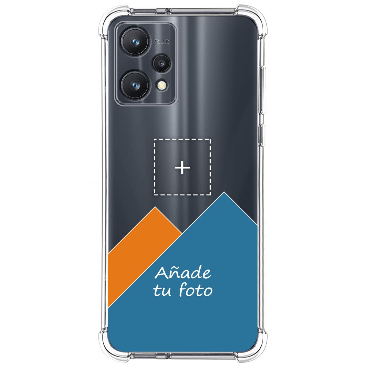 Personaliza tu Funda Silicona AntiGolpes Transparente con tu Fotografía para Realme 9 Pro 5G Dibujo Personalizada