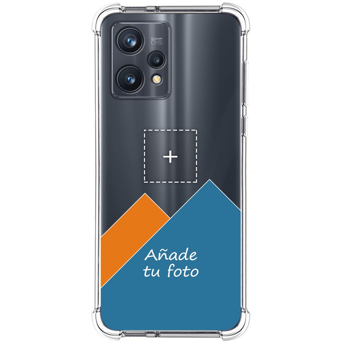 Personaliza tu Funda Silicona AntiGolpes Transparente con tu Fotografía para Realme 9 Pro Plus 5G Dibujo Personalizada