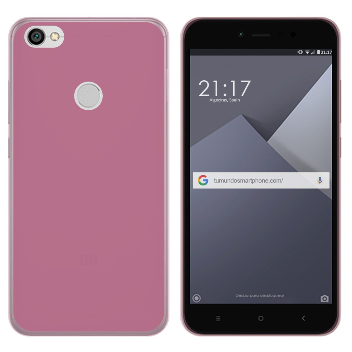 Funda Gel Tpu para Xiaomi Redmi Note 5A Pro / 5A Prime Color Rosa