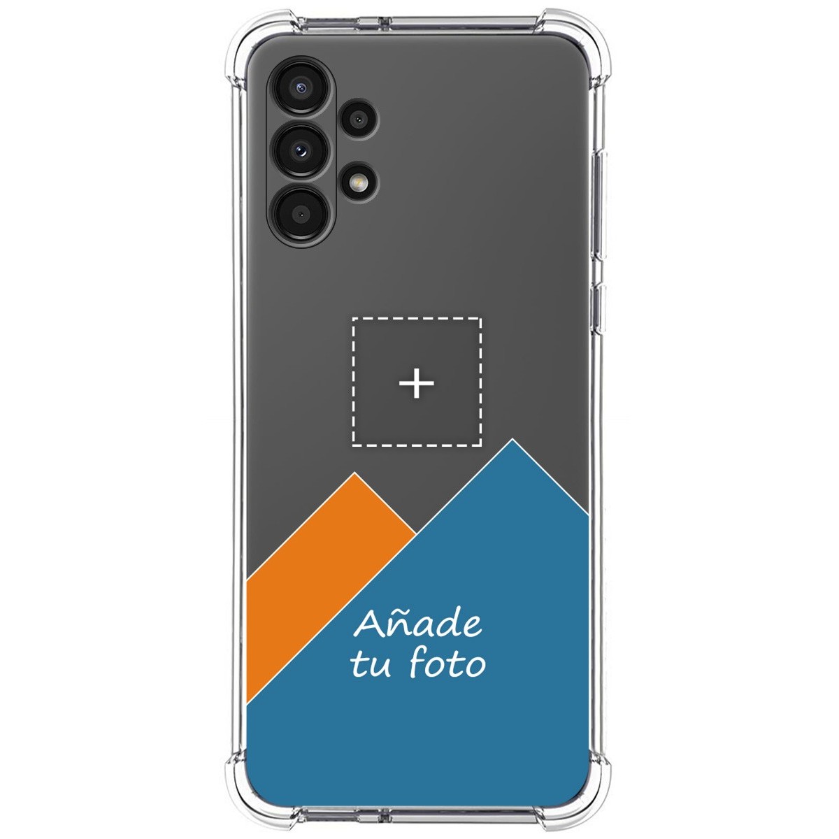 Personaliza tu Funda Silicona AntiGolpes Transparente con tu Fotografía para Samsung Galaxy A13 4G Dibujo Personalizada