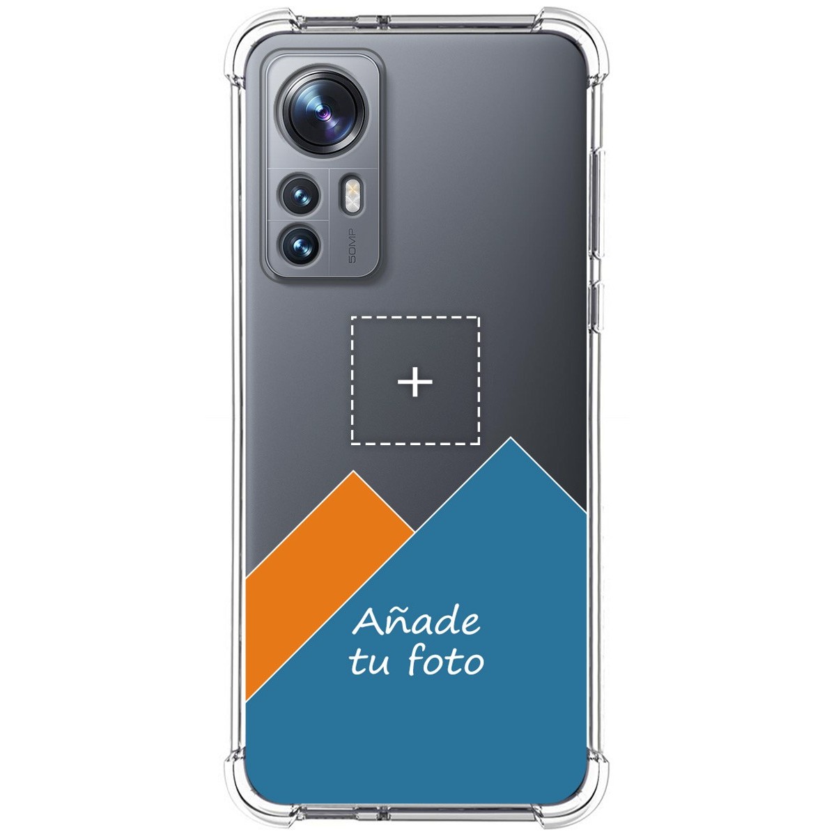 Personaliza tu Funda Silicona AntiGolpes Transparente con tu Fotografía para Xiaomi 12 / 12X 5G Dibujo Personalizada