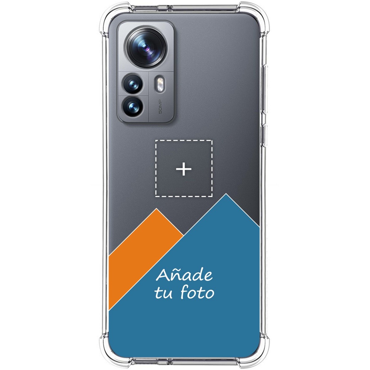 Personaliza tu Funda Silicona AntiGolpes Transparente con tu Fotografía para Xiaomi 12 Pro 5G Dibujo Personalizada