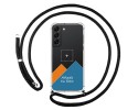 Personaliza tu Funda Colgante Transparente para Samsung Galaxy S22 5G con Cordon Negro Dibujo Personalizada