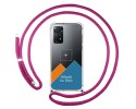 Personaliza tu Funda Colgante Transparente para Xiaomi Redmi Note 11 Pro/11 Pro 5G con Cordon Rosa Fucsia Dibujo Personalizada