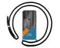Personaliza tu Funda Colgante Transparente para Motorola Moto G71 5G con Cordon Negro Dibujo Personalizada