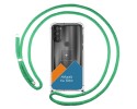 Personaliza tu Funda Colgante Transparente para Motorola Moto G71 5G con Cordon Verde Agua Dibujo Personalizada