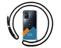 Personaliza tu Funda Colgante Transparente para Realme 9i con Cordon Negro Dibujo Personalizada