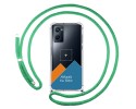 Personaliza tu Funda Colgante Transparente para Realme 9i con Cordon Verde Agua Dibujo Personalizada