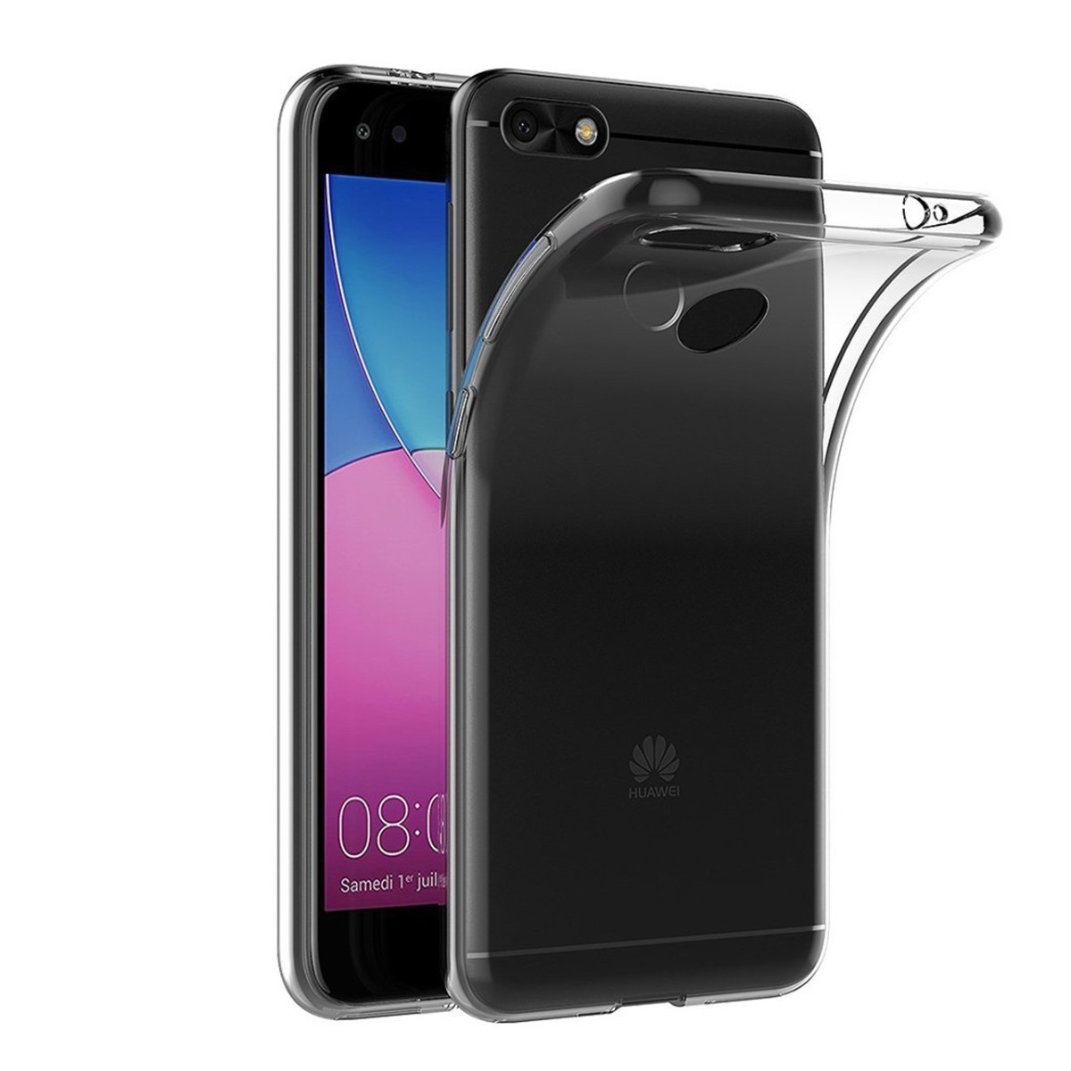 Funda Gel Tpu Fina Ultra-Thin 0,3mm Transparente para Huawei Y6 Pro 2017 / P9 Lite Mini