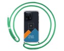Personaliza tu Funda Colgante Transparente para Oppo Find X5 5G con Cordon Verde Agua Dibujo Personalizada