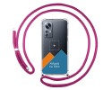 Personaliza tu Funda Colgante Transparente para Xiaomi 12 / 12X 5G con Cordon Rosa Fucsia Dibujo Personalizada