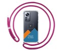 Personaliza tu Funda Colgante Transparente para Xiaomi 12 Pro 5G con Cordon Rosa Fucsia Dibujo Personalizada