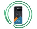 Personaliza tu Funda Colgante Transparente para Xiaomi POCO X4 Pro 5G con Cordon Verde Agua Dibujo Personalizada