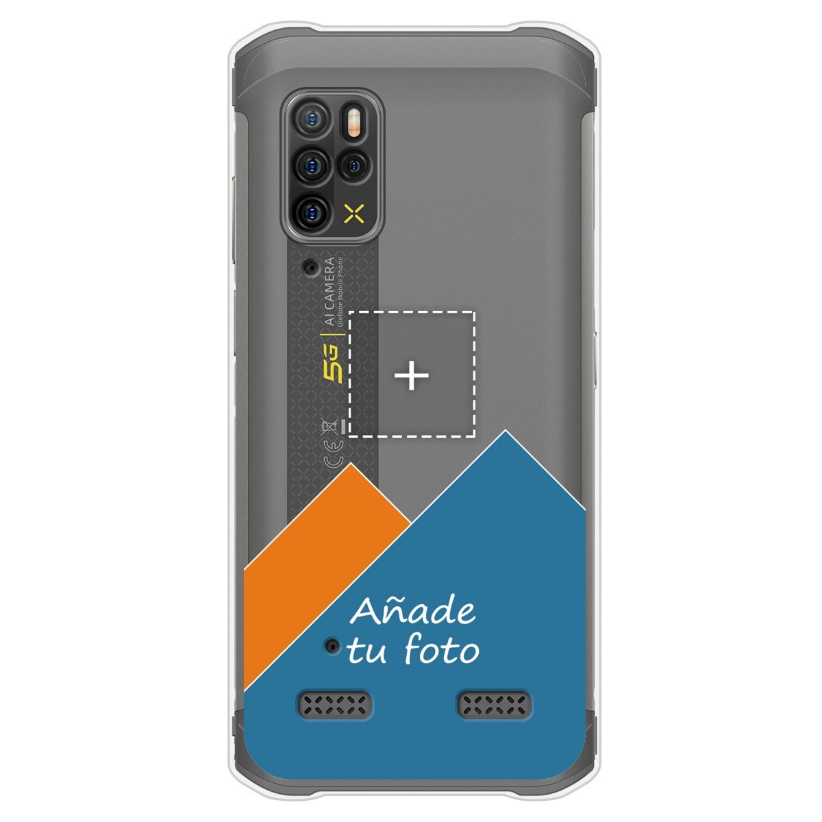 Personaliza tu Funda Silicona Gel Tpu Transparente con tu Fotografia para Ulefone Armor 12 5G Dibujo Personalizada