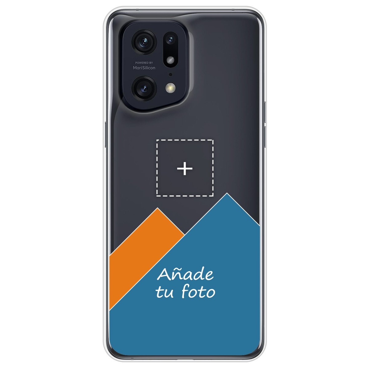 Personaliza tu Funda Silicona Gel Tpu Transparente con tu Fotografia para Oppo Find X5 Pro 5G Dibujo Personalizada