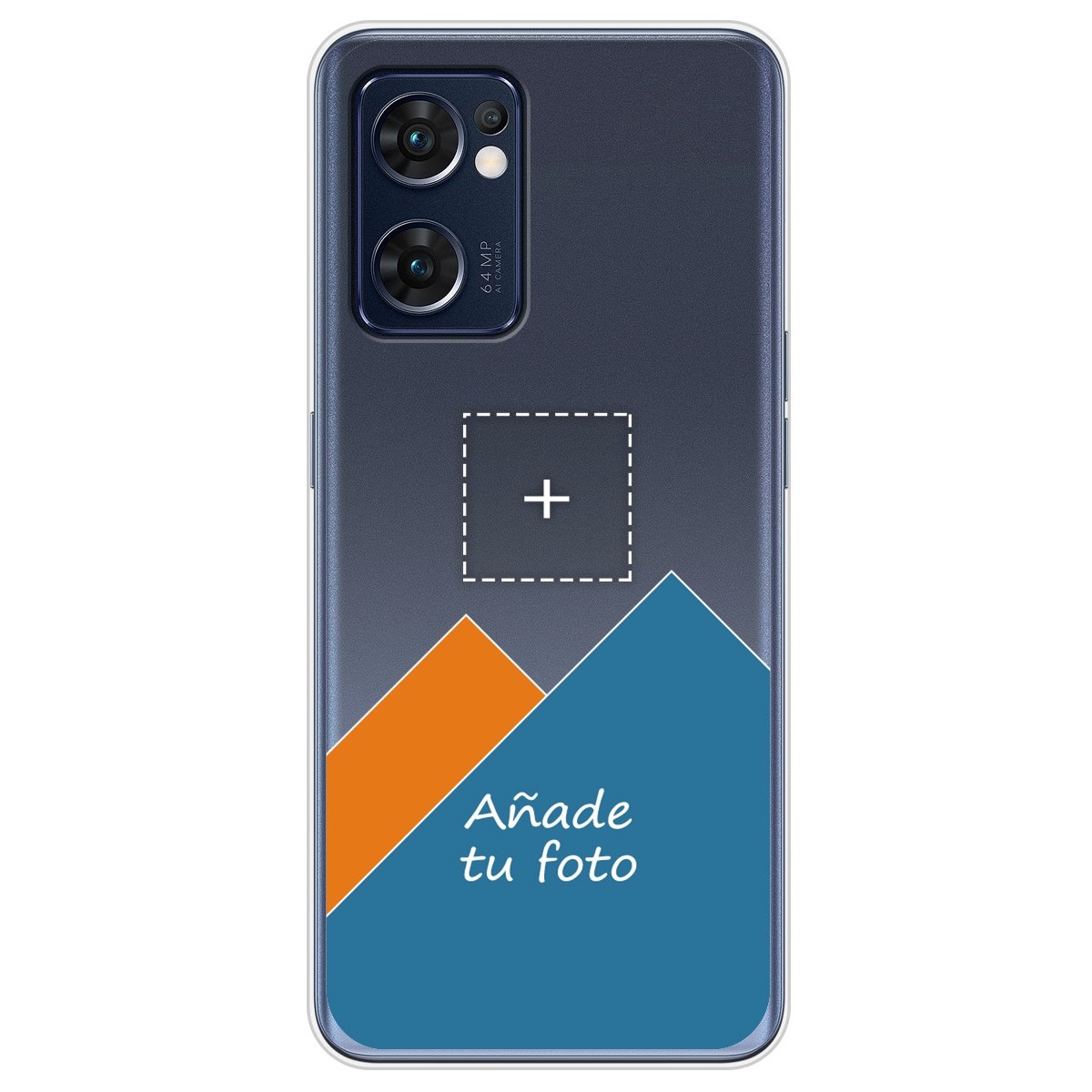 Personaliza tu Funda Silicona Gel Tpu Transparente con tu Fotografia para Oppo Find X5 Lite 5G Dibujo Personalizada