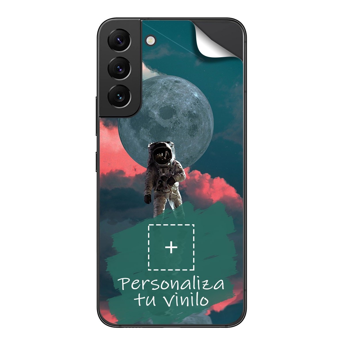 Pegatina Vinilo Autoadhesiva Personalizada más Funda para Samsung Galaxy S22 Plus 5G