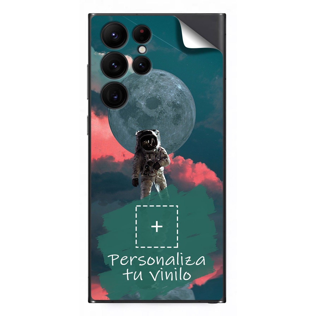 Pegatina Vinilo Autoadhesiva Personalizada más Funda para Samsung Galaxy S22 Ultra 5G